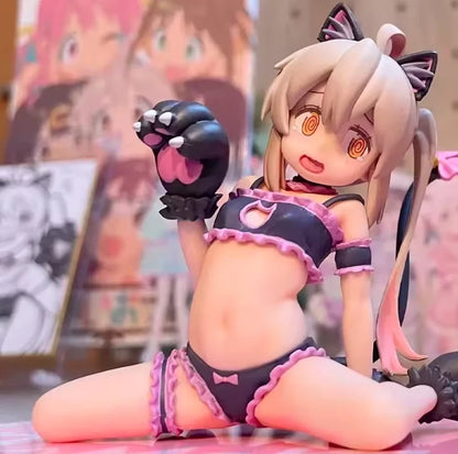 Mahiro Pajamas Onii-chan wa Oshimai! Anime Kawaii Neko Figurine PVC 3" [Boxed] *Adult Collectible*