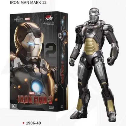 Iron Man Mark 12 Marvel Adjustable Action Figure PVC 7" [Boxed] *No Glow*
