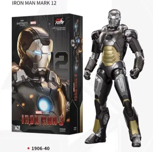 Iron Man Mark 12 Marvel Adjustable Action Figure PVC 7" [Boxed] *No Glow*
