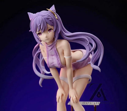 Keqing Neko Genshin Impact RPG Cast Off Anime Figure PVC 7" [No Box] *Adult Collectible*
