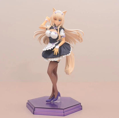 Coconut Elegant Maid Nekopara Anime Kawaii Nekomimi Figure PVC 8" [Boxed] *Adult Collectible*