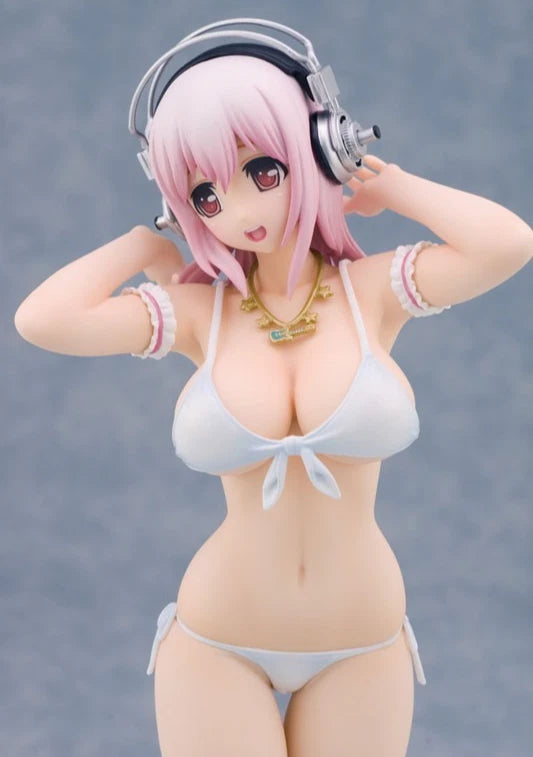 Super Sonico Swimsuit Nitroplus SoniAni Vocaloid Anime Figure Model Statue PVC 7" [No Box]