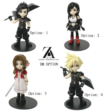 Zack, Tifa, Aerith, or Cloud Final Fantasy Gaming Figurines PVC 4" [Boxed]