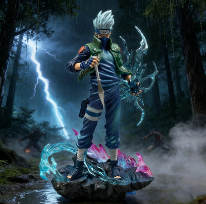 Kakashi Hatake Chidori Naruto Shippuden Anime Figure Model Statue PVC 9" [Boxed]