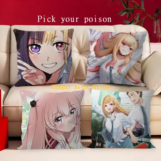 Marin My Dress-Up Anime Kawaii Pillow Cushion Cover 1.5 x 1.5 ft