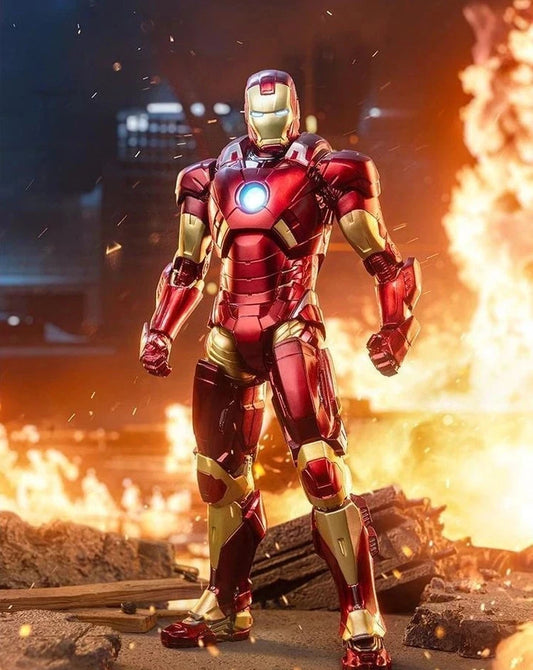 Iron Man Mark 9 Marvel Adjustable Classic Action Figure Model PVC 6.5" [Boxed]