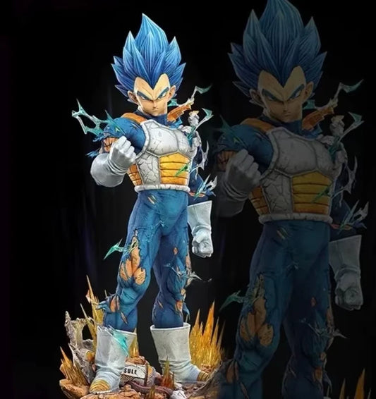 Vegeta Super Saiyan God Dragon Ball Z Signature Anime Figure PVC 9" [No Box]