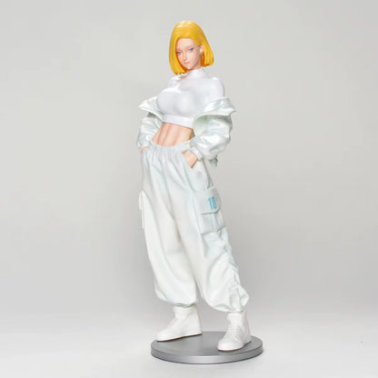 Android 18 Streetwear Style Dragon Ball Z Anime Cute Figure PVC 9" [Boxed]