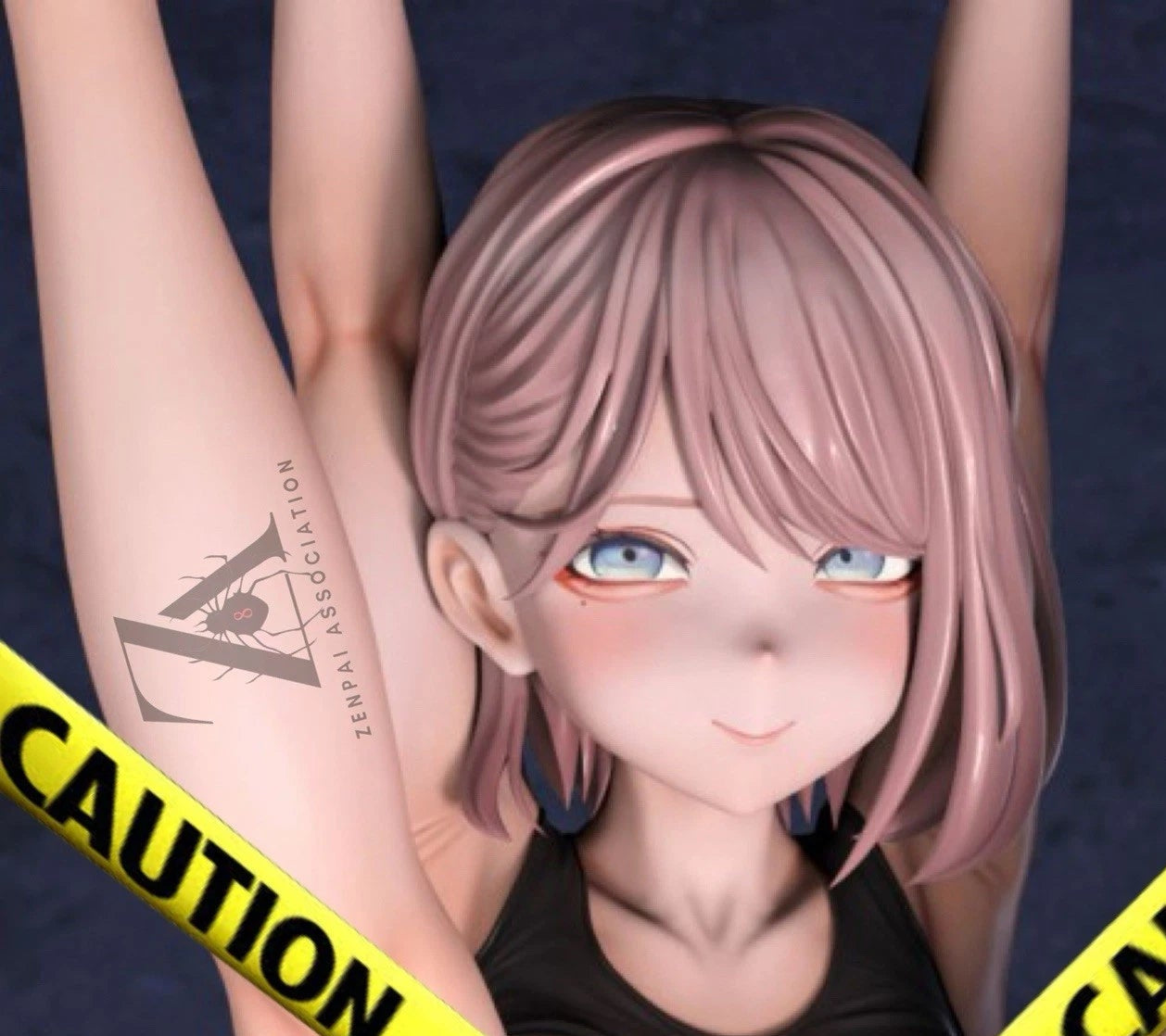 Sayaka Yoga Pose Mitasarete Mezameru Asa ni Manga Cast Off Figure PVC 5" [No Box] *Adult Collectible*