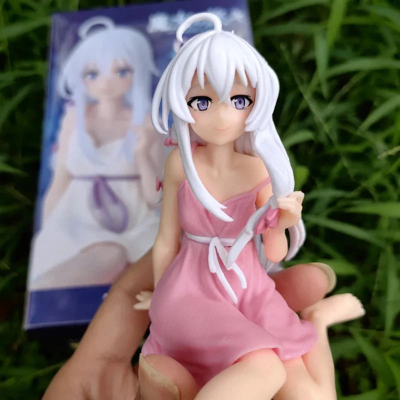 Elaina Pajamas Wandering Witch Anime Kawaii Desktop Figure 4.3 in [No Box]