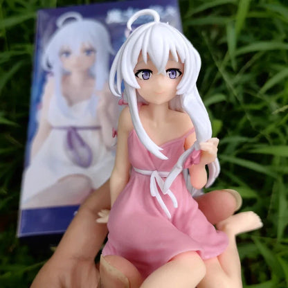 Elaina Pajamas Wandering Witch Anime Kawaii Desktop Figure 4.3 in [No Box]