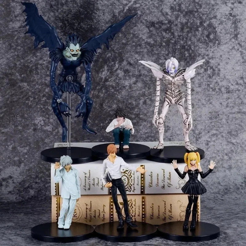 Set Of Six Characters Death Note Anime Collectible Figures PVC 3-5 in [No Box]