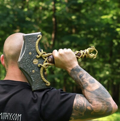 Kratos Mjolnir Thor's Hammer God of War RPG Cosplay Toy 15" [Boxed] *No Glow*