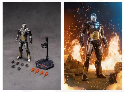 Iron Man Mark 12 Marvel Adjustable Action Figure PVC 7" [Boxed] *No Glow*