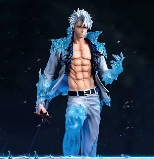 Toshiro Grand Crimson Lotus Ice Ring Bleach Iconic Anime Figure PVC 11" [Boxed]