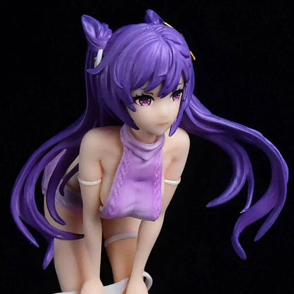 Keqing Neko Genshin Impact RPG Cast Off Anime Figure PVC 7" [No Box] *Adult Collectible*