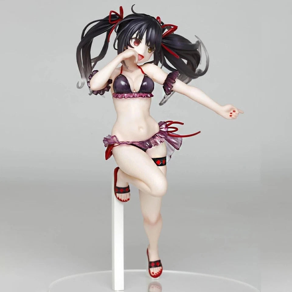 Kurumi Tokisaki Swimsuit Date A Live Anime Kawaii Waifu Figure PVC 7.8" [No Box]