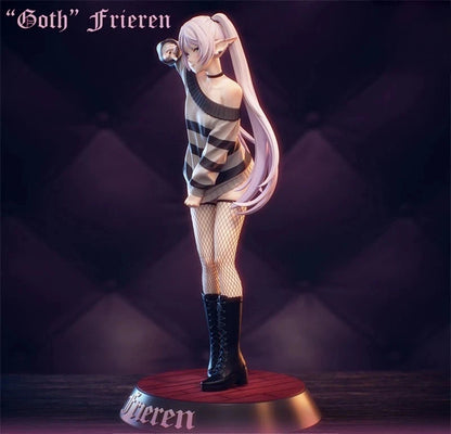 Frieren Goth Version Beyond Journey's End Anime Otaku Figure PVC 7" [Boxed] *Adult Collectible*