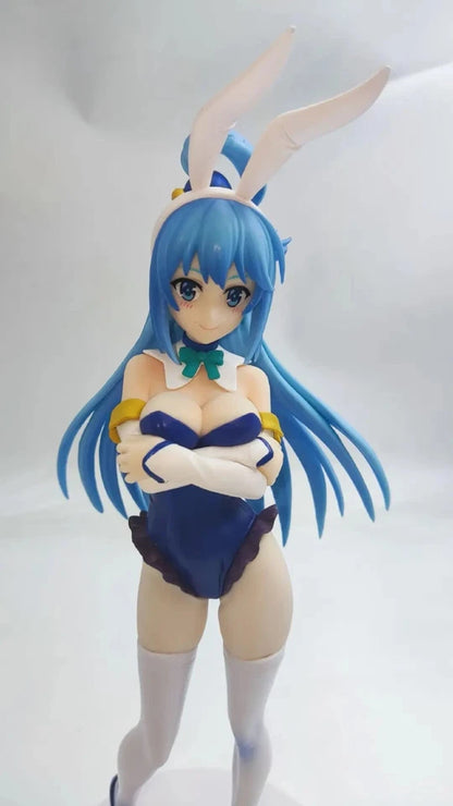 Aqua Bunny Girl KonoSuba Popular Kawaii Anime Figure Model Statue PVC 10" [Boxed]