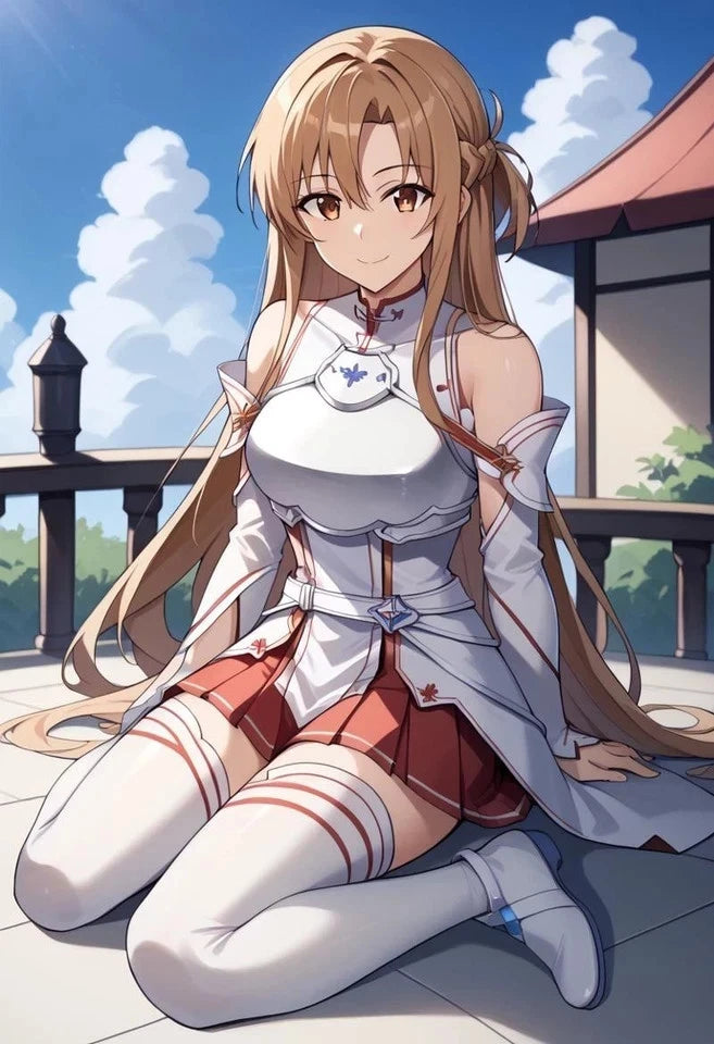 Asuna Knight Of The Blood Sword Art Online Anime Kawaii Figure PVC 8.2" [Boxed]