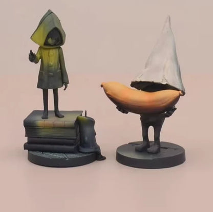 Nome & Six Little Nightmares Collectible Figure Model Statue PVC 3.7" [Boxed]