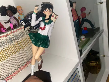 Kagome Higurashi Student Uniform Inuyasha Anime Figure Model PVC 9" [No Box]