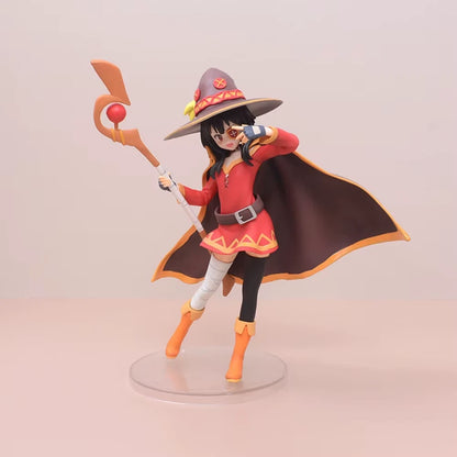 Megumin Wizard Attire KonoSuba Anime Collectible Kawaii Figure PVC 7" [Boxed]
