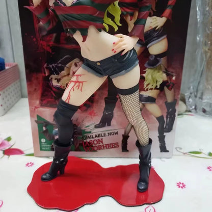 Female Freddy Krueger Collectible Scary Parody Horror Figure PVC 7" [Boxed] *Adult Collectible*