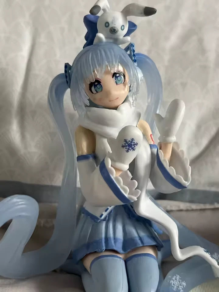 Hatsune Miku Snow Sky Town Ver Project DIVA Vocaloid Anime Figure PVC 5" [Box]