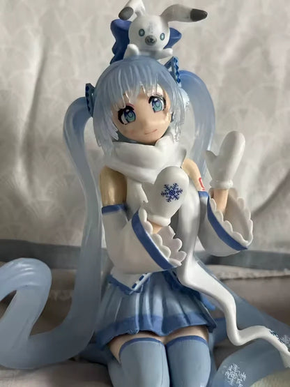 Hatsune Miku Snow Sky Town Ver Project DIVA Vocaloid Anime Figure PVC 5" [Box]