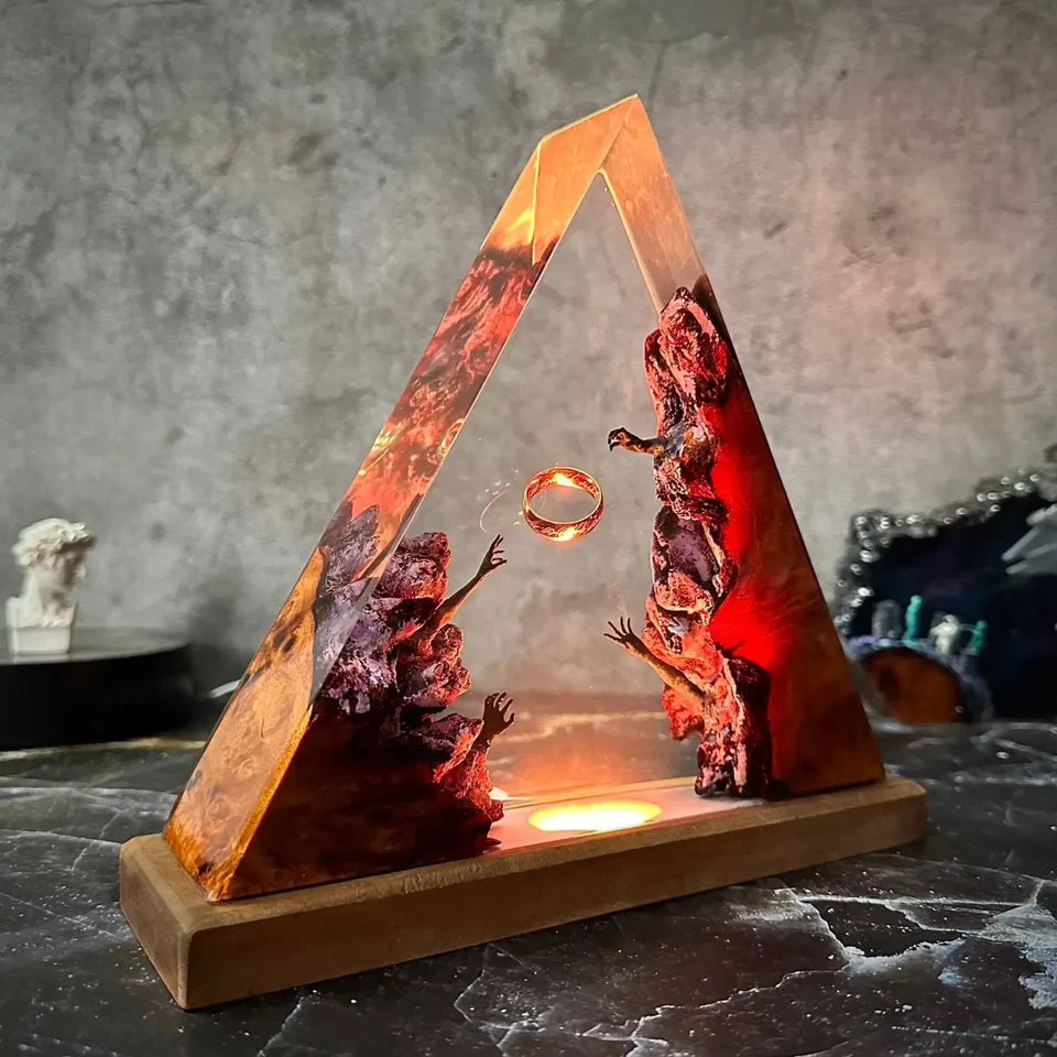 The One Ring The Lord of the Rings Desktop Night Light Lamp Resin 11 x 13 "