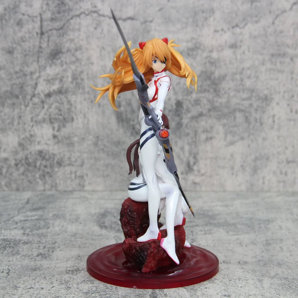 Asuka Soryu & Mari Makinami Neon Genesis Evangelion Anime Figure PVC 10.5" [Boxed]