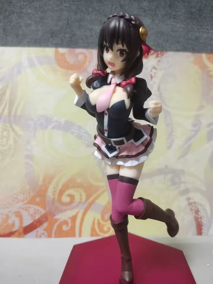 Yunyun Mini Skirt Schoolgirl KonoSuba Kawaii Anime Figure Model PVC 7" [Boxed : Original]