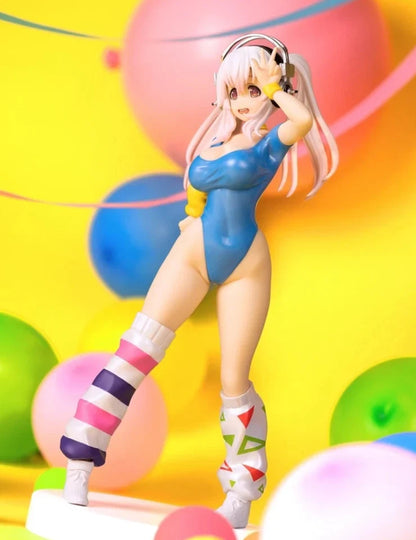 Super Sonico Zumba Outfit Nitroplus Kawaii Anime Figure PVC 7" [Boxed] *Adult Collectible*