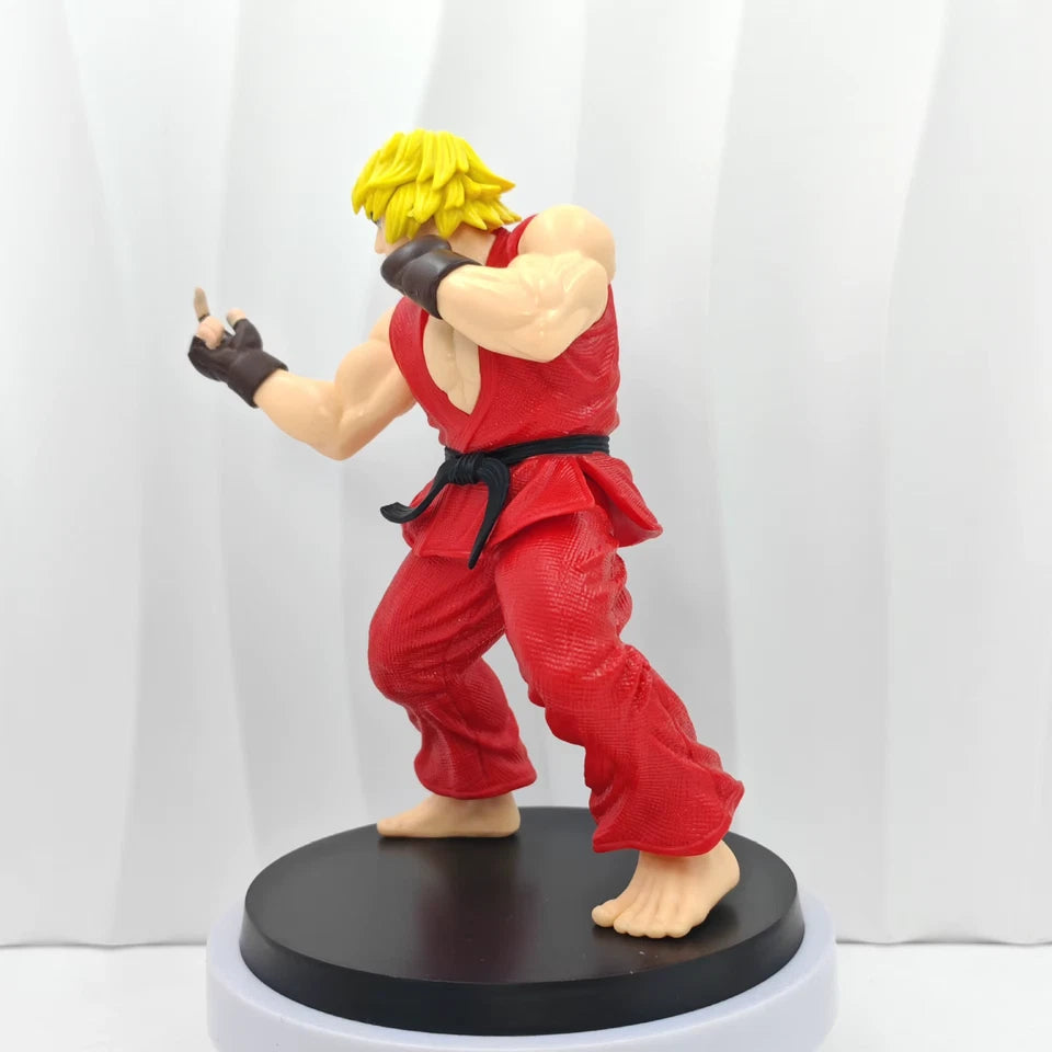 Ryu and Ken Street Fighter Classic Action Figure Model Statue PVC 4" [No Box]