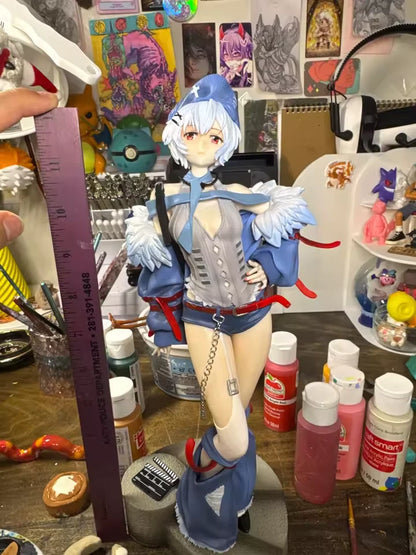 Rei Ayanami Punk Rockstar Neon Genesis Evangelion Anime Figure PVC 12" [Boxed]