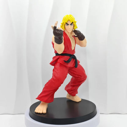 Ryu and Ken Street Fighter Classic Action Figure Model Statue PVC 4" [No Box]