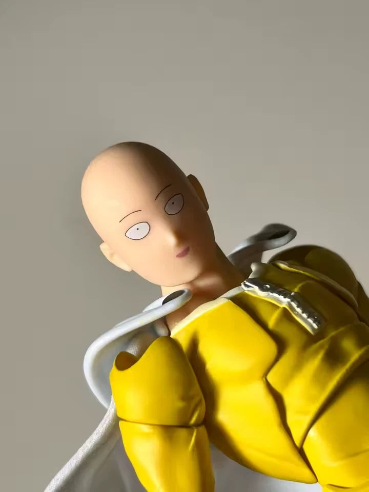 Saitama Bald Cape One Punch Man Adjustable Popular Anime Figure PVC 6" [Boxed]
