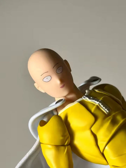 Saitama Bald Cape One Punch Man Adjustable Popular Anime Figure PVC 6" [Boxed]