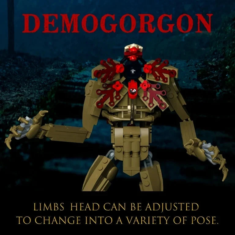 Demogorgon Stranger Things Adjustable Building Blocks 553 pcs set 12" [No Box]