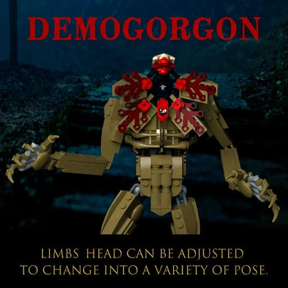 Demogorgon Stranger Things Adjustable Building Blocks 553 pcs set 12" [No Box]