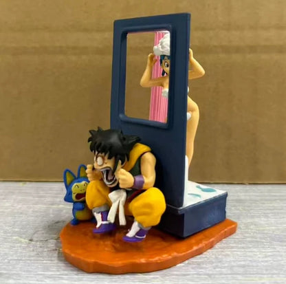 Bulma & Yamcha Dragon Ball Z Funny Anime Figure Model Statue PVC 4" [Adult Collectible]