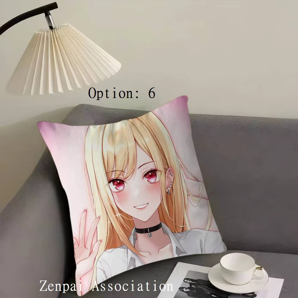 Marin My Dress-Up Anime Kawaii Soft Pillow Cushion Cover 1.5 x 1.5 ft