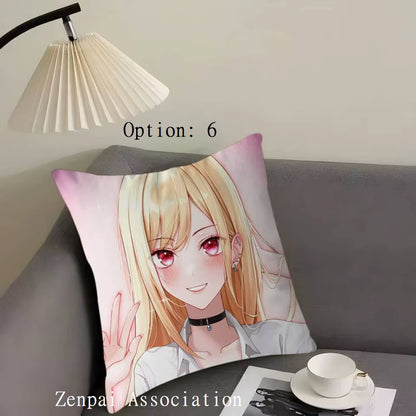 Marin My Dress-Up Anime Kawaii Soft Pillow Cushion Cover 1.5 x 1.5 ft