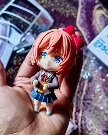 Sayori Doki Doki Literature Club! Adjustable Kawaii Anime Figure PVC 4" [Boxed]