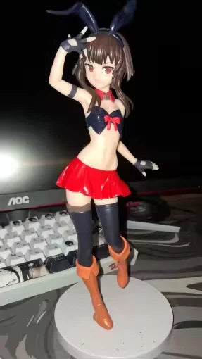 Megumin Bunny Girl KonoSuba Kawaii Anime Figure Model Statue PVC 9" [No Box]