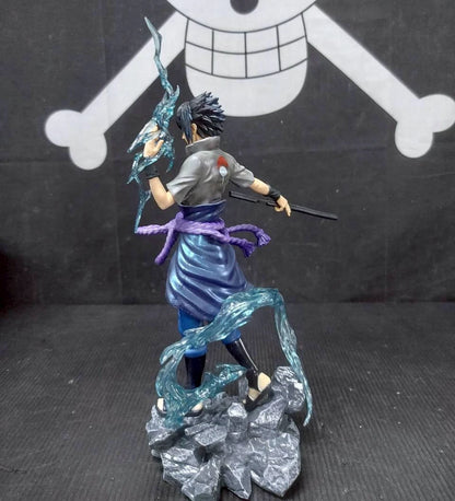 Sasuke Uchiha Chidori Naruto Anime Collectible Rare Action Figure PVC 9" [Boxed]