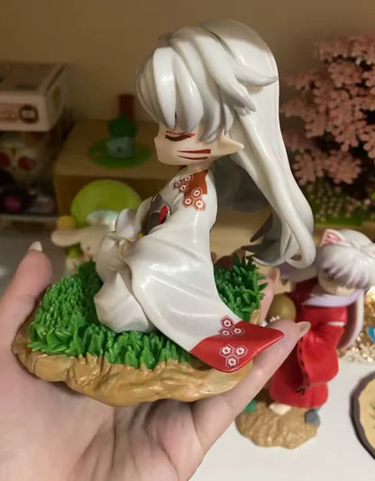 Sesshoumaru Meditating Chibi InuYasha Anime Figure Model Statue PVC 5" [No Box]