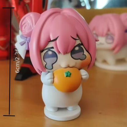 Doro Eating Orange Goddess Of Victory: Nikke Kawaii Figurine PVC 2 in [No Box]