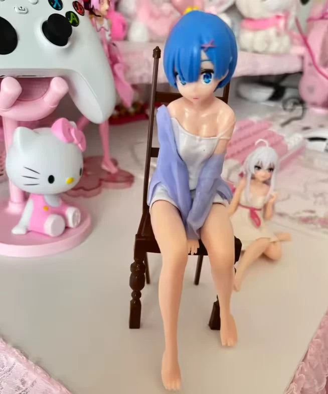 Rem Pajamas Re: Zero Anime Kawaii Desktop Petite Figure PVC 6.6" [No Box]